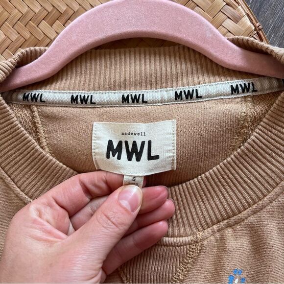 Nwt Madewell Terry Sweatshirt in Dot Daisy Women’s Size S - Picture 3 of 8